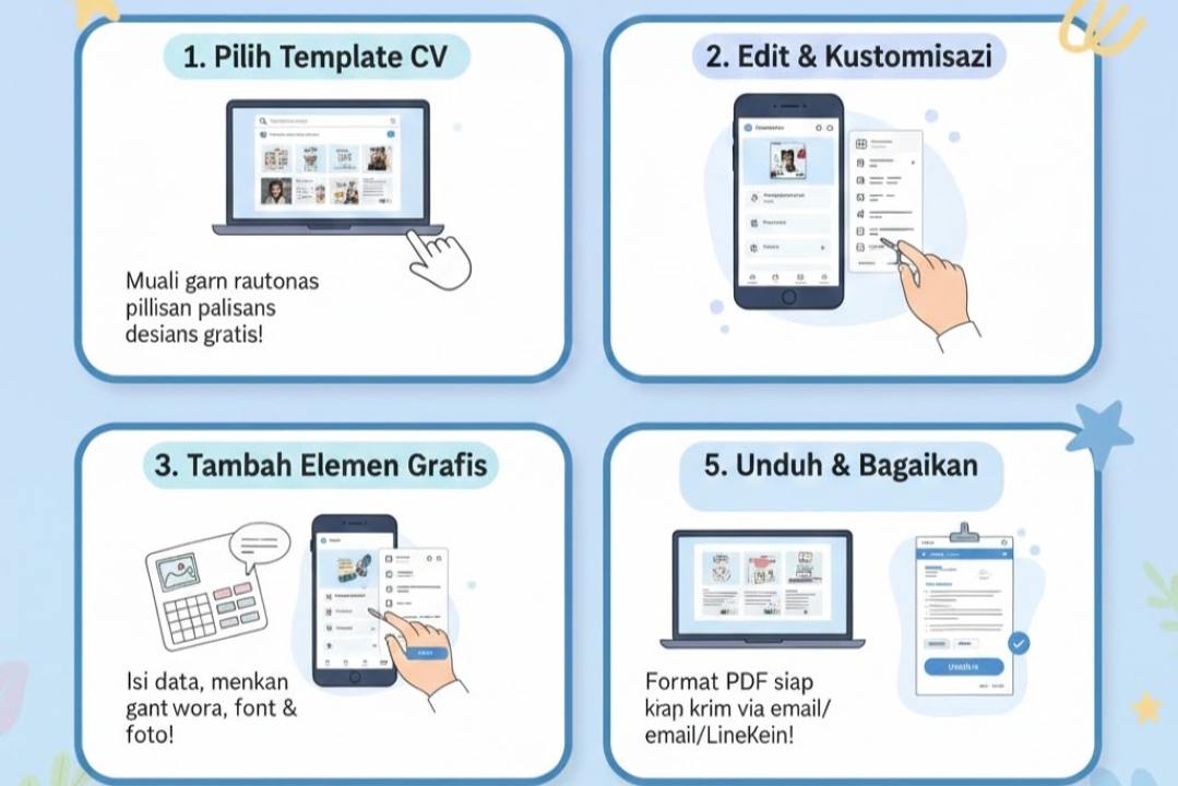 Cara Membuat CV Lamaran Kerja di Canva agar Tampil Profesional dan Menarik Rekruter