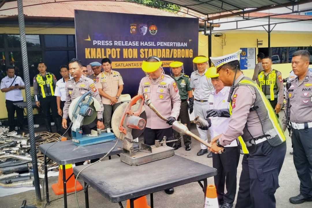 Suara Bising Berakhir, Kapolres Sintang Tegaskan Penertiban Knalpot Non-Standar Bakal Terus Berlanjut