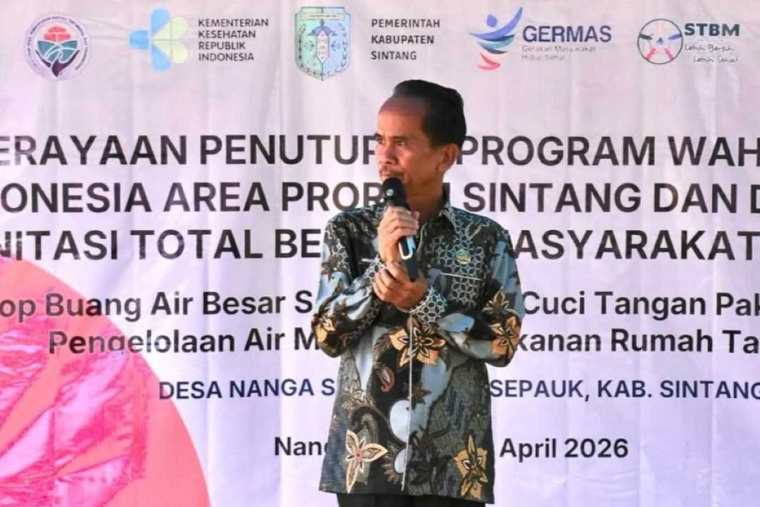 Stop BAB Sembarangan, Bupati Bala Haruskan Semua Rumah di Sintang Punya WC