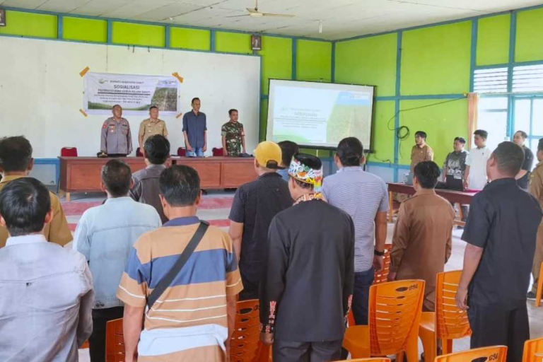 PT BHS Sosialisasikan Rencana Perkebunan di Serawai, Kapolsek Ingatkan Pentingnya Komunikasi Cegah Sengketa Lahan