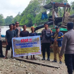 Sisir Lima Desa, Polsek Nanga Taman Hentikan Aktivitas Tambang Emas Ilegal di Sekadau