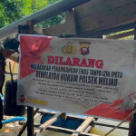 Polsek Meliau Temukan Belasan Mesin Dompeng saat Razia PETI di Sanggau